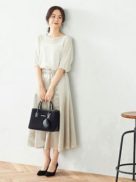 「MONO　COMME CA（モノコムサ）のアイテム」を使った、COMME CA ISM OFFICIALさん（レディース・167cm）の夏コーディネート