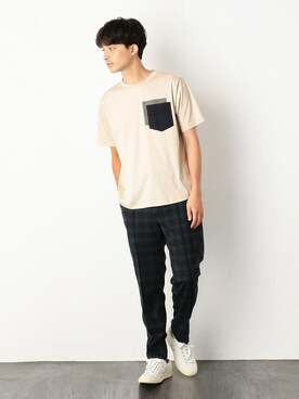 「コムサコミューン」｜COMME CA ISM OFFICIALさん（メンズ・180cm）の夏コーディネート