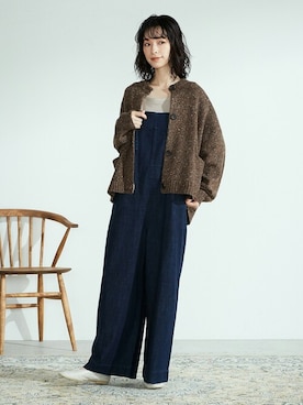 「ONIGIRI（オニギリ）のアイテム（タンクトップ）」を使った、COMME CA ISM OFFICIALさん（レディース・162cm）の秋コーディネート