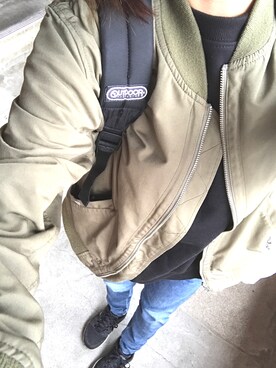 「NOWiSTYLE（ナウアイスタイル）のアイテム」を使った、misiroさん（レディース・161cm）の秋コーディネート