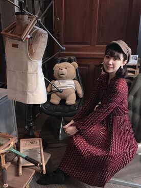 「catworld（キャットワールド）のアイテム」を使った、Cheさん（レディース・167cm）の冬コーディネート