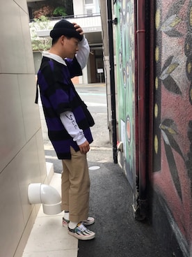 「FILA（フィラ）のアイテム（その他トップス）」を使った、koei!!!さん（メンズ・165cm）の秋コーディネート