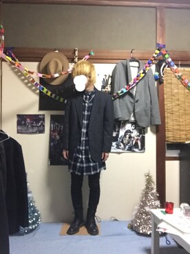くろDAさん（メンズ・166cm）の冬コーディネート