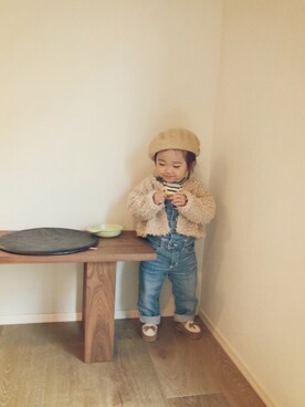 「1歳5ヶ月」｜「アイテム（オールインワン・サロペット）」を使った、inuさん（キッズ・80cm）の秋コーディネート