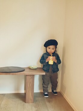 「1歳5ヶ月」｜「アイテム（オールインワン・サロペット）」を使った、inuさん（キッズ・80cm）の秋コーディネート