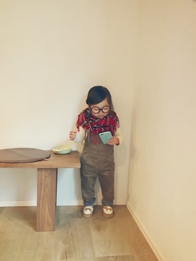 「1歳5ヶ月」｜「アイテム（オールインワン・サロペット）」を使った、inuさん（キッズ・80cm）の秋コーディネート