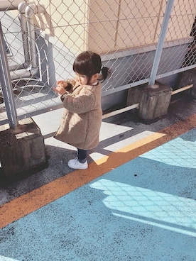 「1歳半」｜「アイテム（その他アウター）」を使った、inuさん（キッズ・80cm）の冬コーディネート