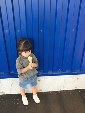 「2歳3ヶ月」｜「アイテム（レッグウェア）」を使った、inuさん（キッズ・90cm）の秋コーディネート
