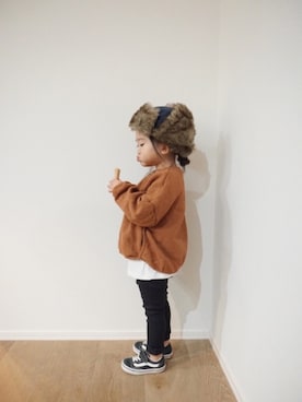 「2歳5ヶ月」｜「アイテム（その他）」を使った、inuさん（キッズ・90cm）の冬コーディネート