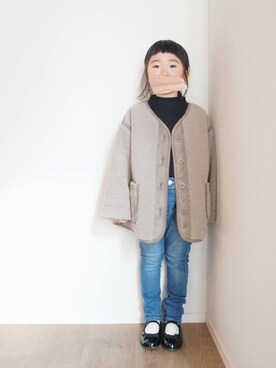 「アイテム（ドレスシューズ）」を使った、inuさん（キッズ・110cm）の冬コーディネート
