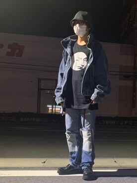ベルトを使った チューリップハット のメンズ人気ファッションコーディネート Wear
