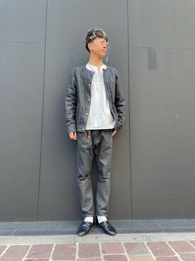 yotsubaのノーカラージャケットを使った人気ファッション