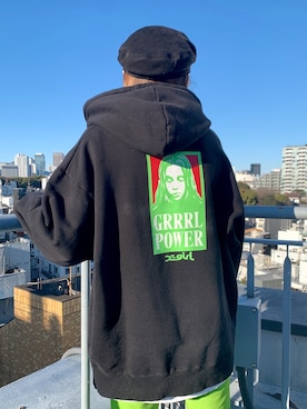 服部 天音さん（レディース・157cm）の冬コーディネート