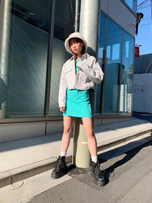X Girl 原宿服部 天音さんのワンピースを使ったコーディネート Zozotown