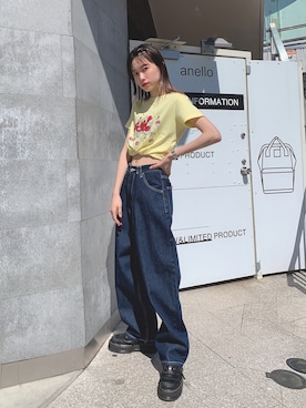 服部 天音さん（レディース・157cm）の春コーディネート