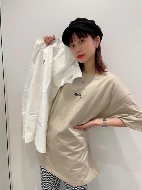 X Girl 原宿服部 天音さんのtシャツ カットソーを使ったコーディネート Zozotown