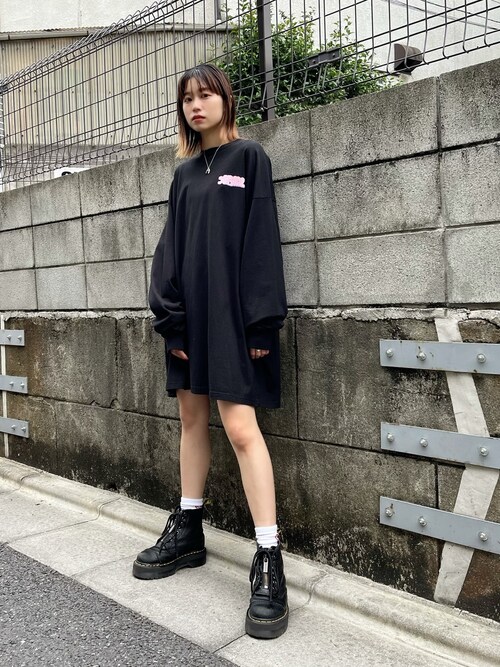 X Girl 原宿服部 天音さんのワンピースを使ったコーディネート Zozotown