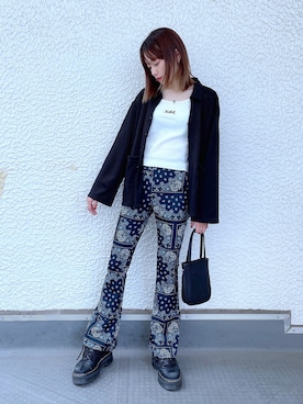 服部 天音さん（レディース・157cm）の春コーディネート