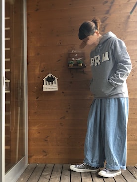 「H.R.REMAKE（アールエイチリメイク）のアイテム」を使った、coccon◡̈*さん（レディース・157cm）の冬コーディネート