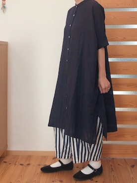 「SVEC（シュベック）のカンフーシューズ kung fu Shoes / ストラップパンプス（バレエシューズ）」を使った、coccon◡̈*さん（レディース・157cm）の夏コーディネート