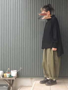 「Libra Cue（リブラ キュー）のアイテム（スウェット）」を使った、coccon◡̈*さん（レディース・157cm）の冬コーディネート