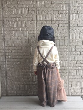「GLOBAL WORK（グローバルワーク）のアイテム（その他）」を使った、Chiiiiiさん（キッズ・90cm）の秋コーディネート