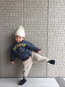 Chiiiiiさん（キッズ・90cm）の冬コーディネート