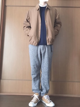 「CIAOPANIC TYPY（チャオパニックティピー）のアイテム（ブルゾン）」を使った、あやすけさん（メンズ・175cm）の秋コーディネート