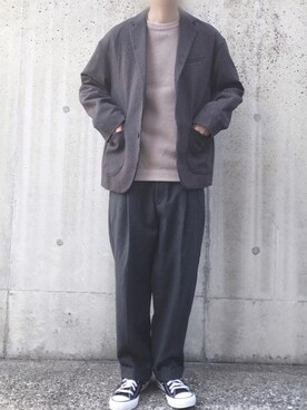 「CEASTERS（ケステル）のアイテム」を使った、あやすけさん（メンズ・175cm）の春コーディネート