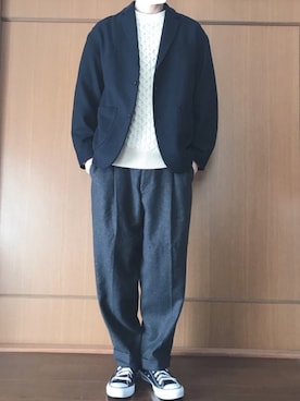 「CEASTERS（ケステル）のアイテム」を使った、あやすけさん（メンズ・175cm）の春コーディネート