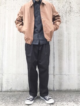 「CIAOPANIC TYPY（チャオパニックティピー）のアイテム（ブルゾン）」を使った、あやすけさん（メンズ・175cm）の春コーディネート