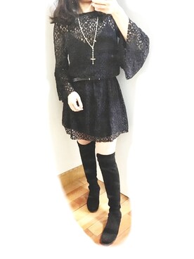 「stuart weitzman」｜Móさん（レディース・162cm）の冬コーディネート