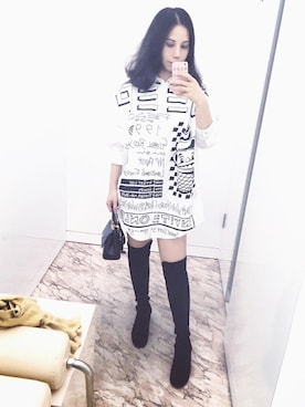 「stuart weitzman」｜Móさん（レディース・162cm）の冬コーディネート