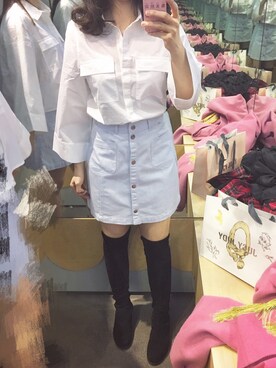 「MONKI」｜Móさん（レディース・162cm）の冬コーディネート