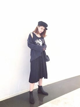 「ecote」｜Móさん（レディース・162cm）の秋コーディネート