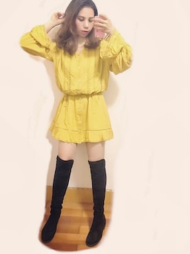 「stuart weitzman」｜Móさん（レディース・162cm）の冬コーディネート
