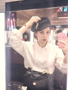 「CHARLES & KEITH（チャールズ & キース）のアイテム（アクセサリー）」を使った、Móさん（レディース・162cm）の冬コーディネート