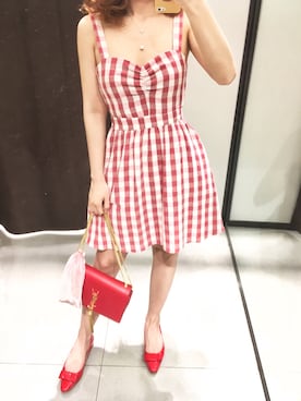 「Saint Laurent」｜「アイテム（ワンピース/ドレス）」を使った、Móさん（レディース・162cm）の春コーディネート
