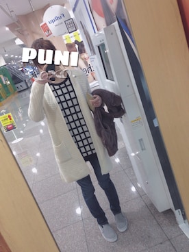 「髪色」｜ぷにさん（レディース・163cm）の冬コーディネート