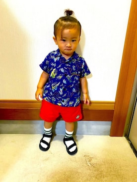 （  ｻﾀ☆ﾊﾙ  )さん（キッズ・80cm）の夏コーディネート
