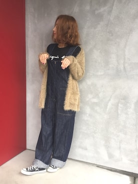 「wearhalloween2017」｜「アイテム（サロペット/オーバーオール）」を使った、かおりりいさん（レディース・150cm）の秋コーディネート