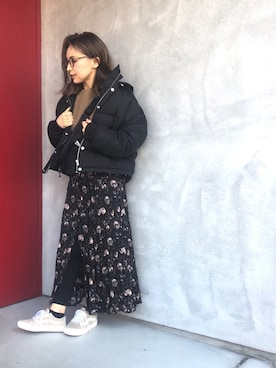 「Deuxieme Classe（ドゥーズィエムクラス）のアイテム（ボディバッグ/ウエストポーチ）」を使った、かおりりいさん（レディース・150cm）の冬コーディネート