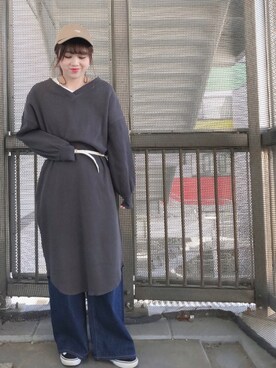 「ワッフル」｜karin_mamaさん（レディース・158cm）の春コーディネート