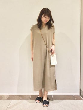 「ワッフルワンピース」｜karin_mamaさん（レディース・158cm）の春コーディネート