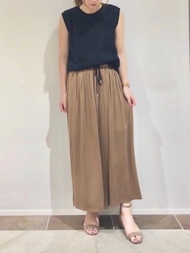「ゆるパンツ」｜karin_mamaさん（レディース・158cm）の夏コーディネート