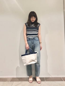 「ウォッシュデニム」｜karin_mamaさん（レディース・157cm）の夏コーディネート