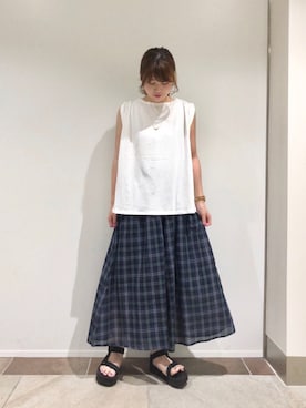 karin_mamaさん（レディース・158cm）の夏コーディネート