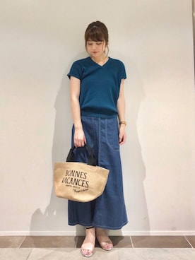 karin_mamaさん（レディース・157cm）の夏コーディネート