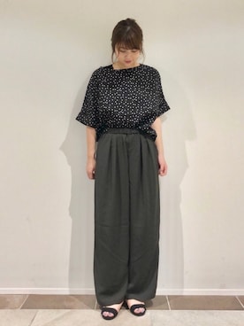 「ehka sopo（エヘカソポ）のアイテム」を使った、karin_mamaさん（レディース・157cm）の夏コーディネート
