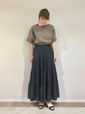 「ehka sopo（エヘカソポ）のアイテム」を使った、karin_mamaさん（レディース・157cm）の夏コーディネート